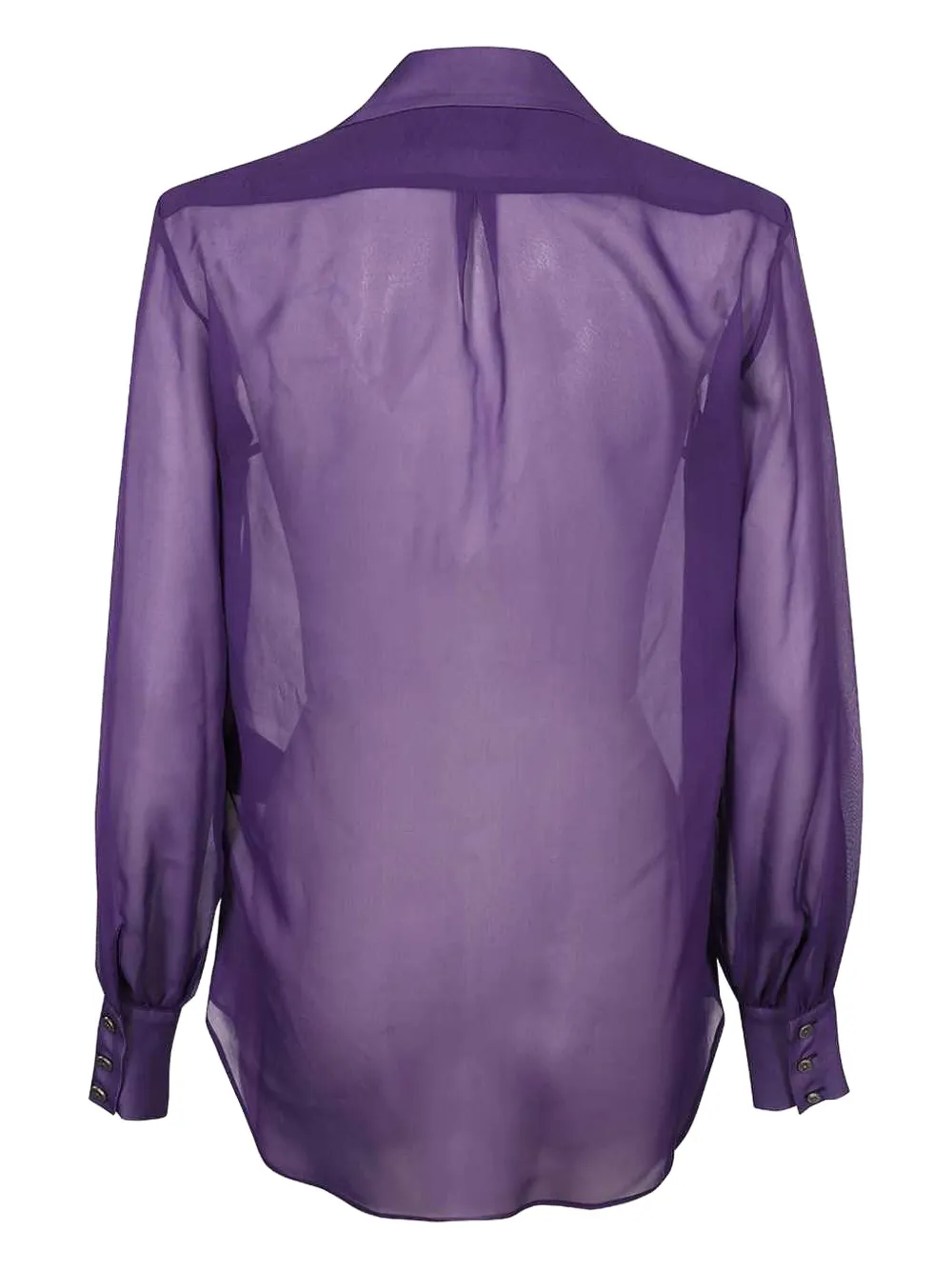 John Richmond long-sleeved button-cuff shirt - Paars