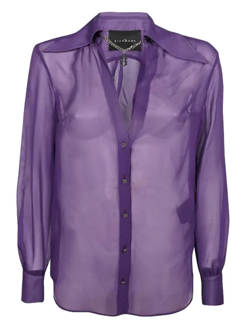 John Richmond long-sleeved button-cuff shirt