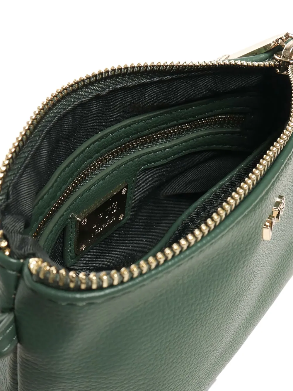 V73 Logo-lettering Clutch Bag In Green