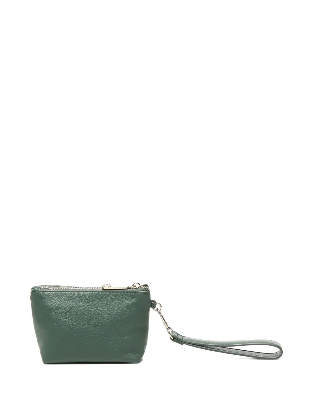 V73 Logo-lettering Clutch Bag In Green