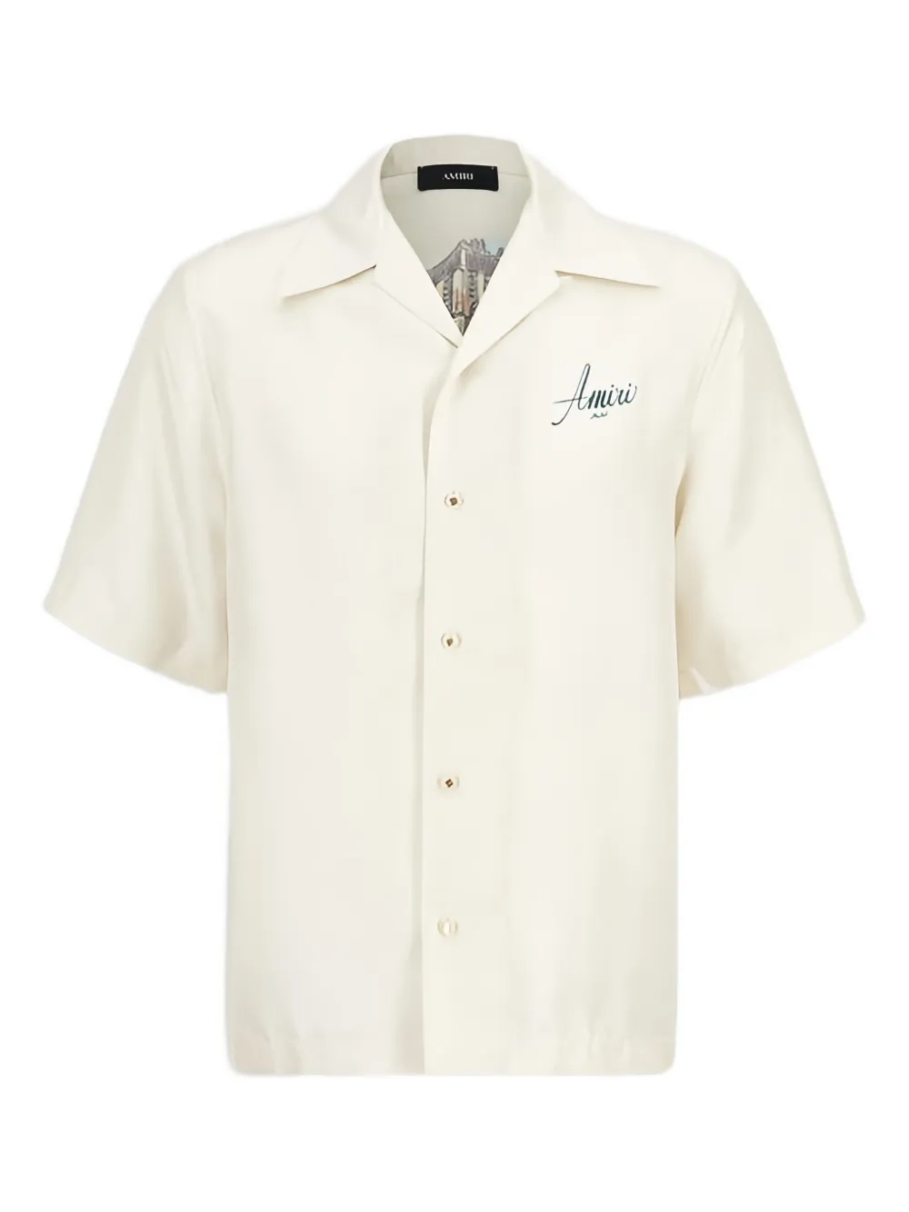 AMIRI building-print short-sleeved shirt | White | Image 1