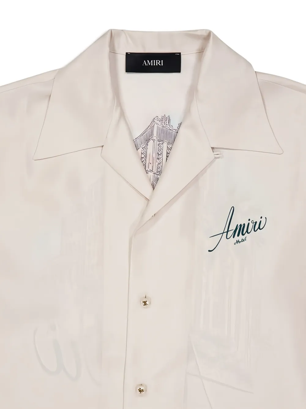 AMIRI Overhemd met print en korte mouwen Wit