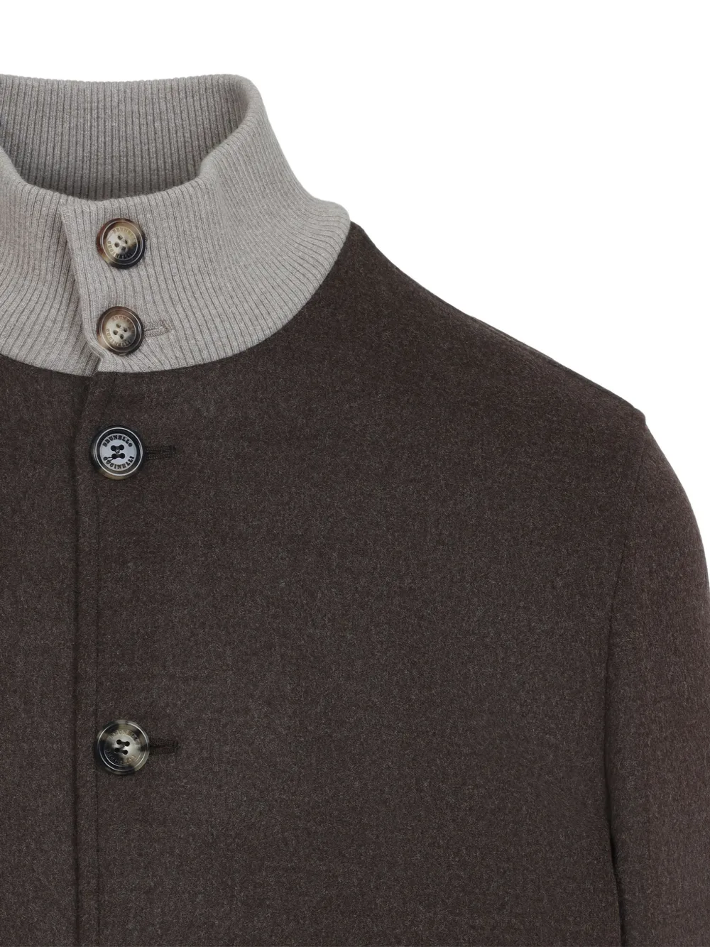 Brunello Cucinelli Wollen bomberjack Bruin