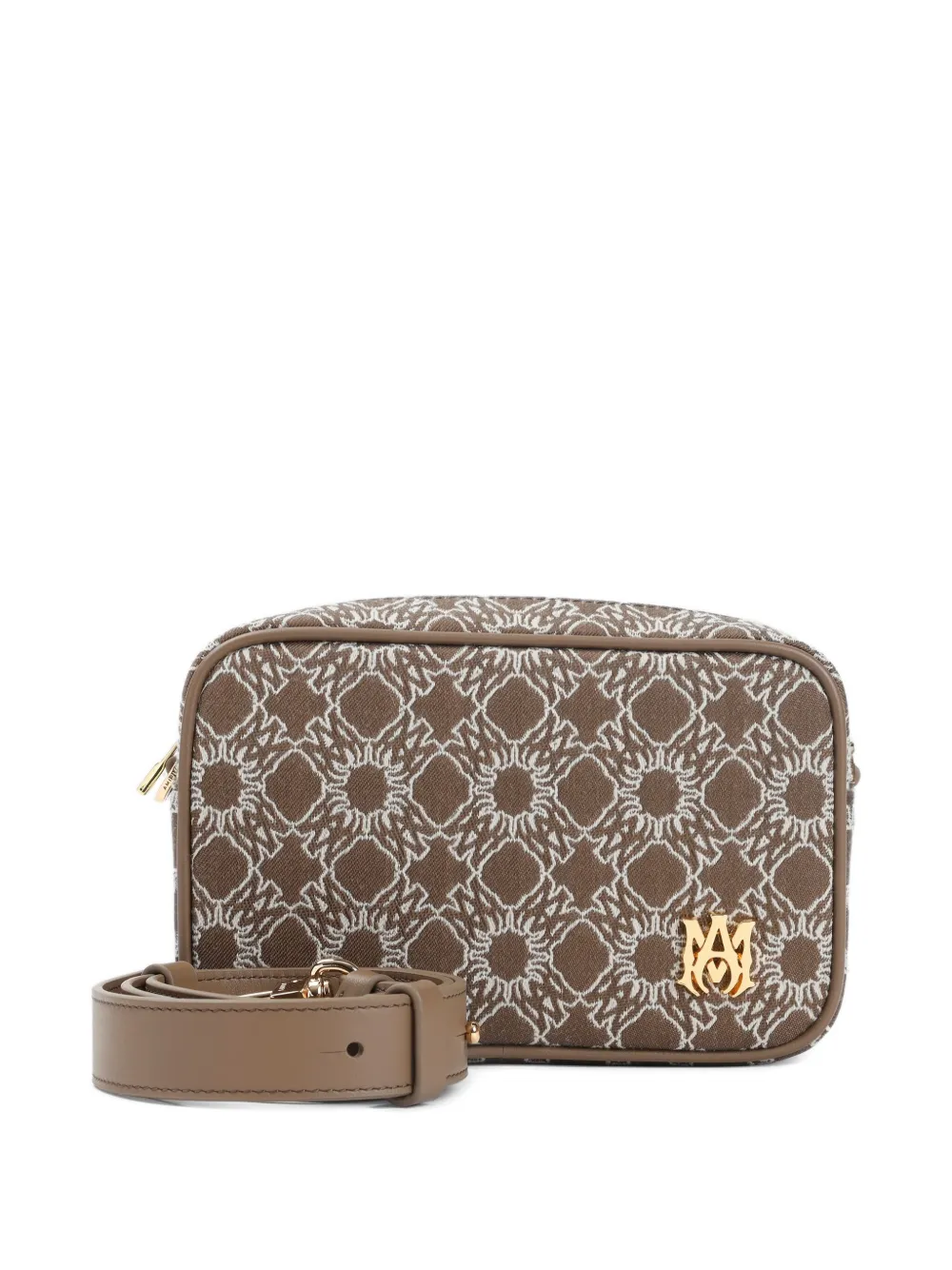 Amiri Ma Quad Messenger Bag In Brown