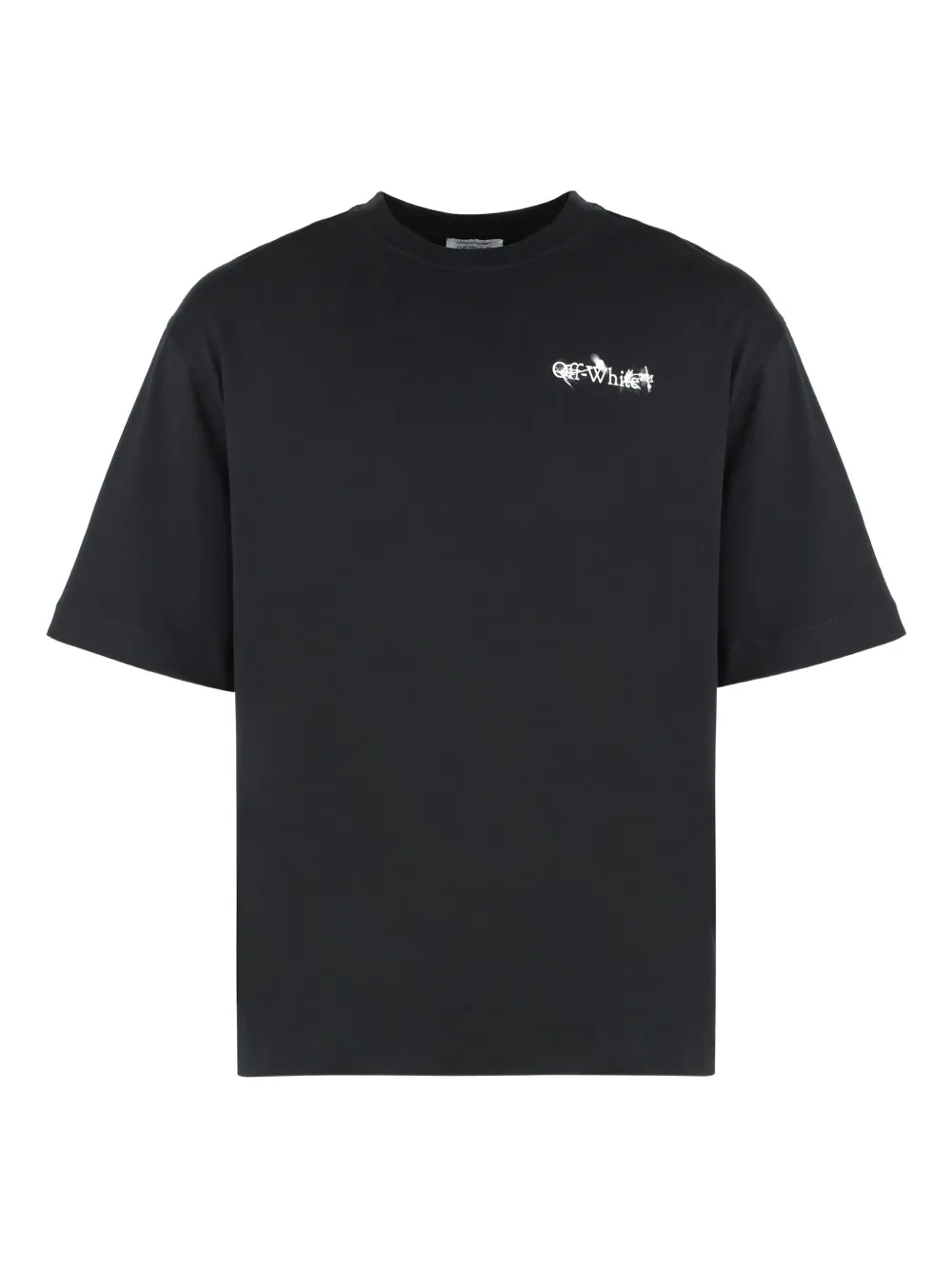 Off-White floral-print crew-neck T-shirt | Black | Image 1