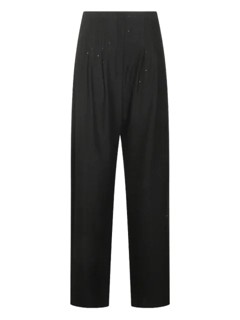 NISSA pantalones con pinzas y detalle de lentejuelas