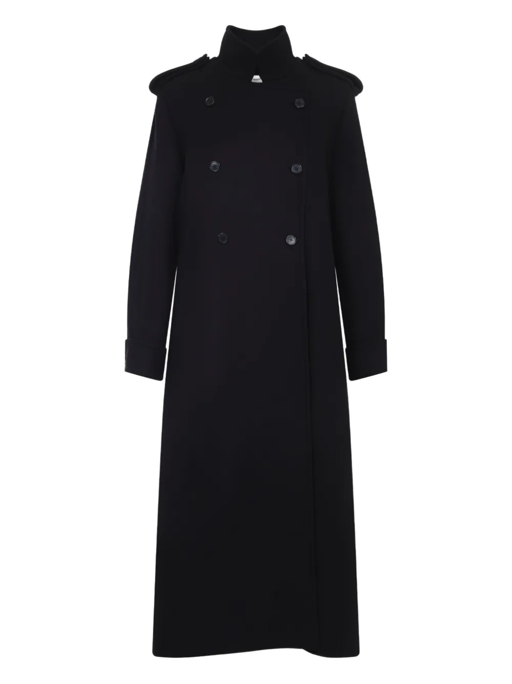 Khaite Donna Double-breasted Coat In Black
