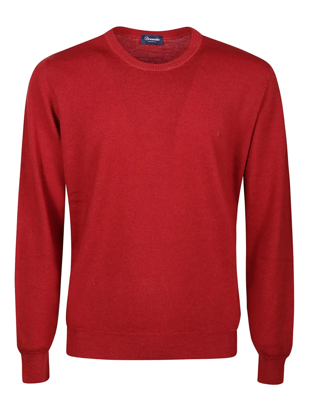 Drumohr Crew-neck Wool Sweater In Red
