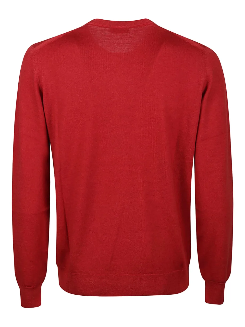 Drumohr Crew-neck Wool Sweater In Red