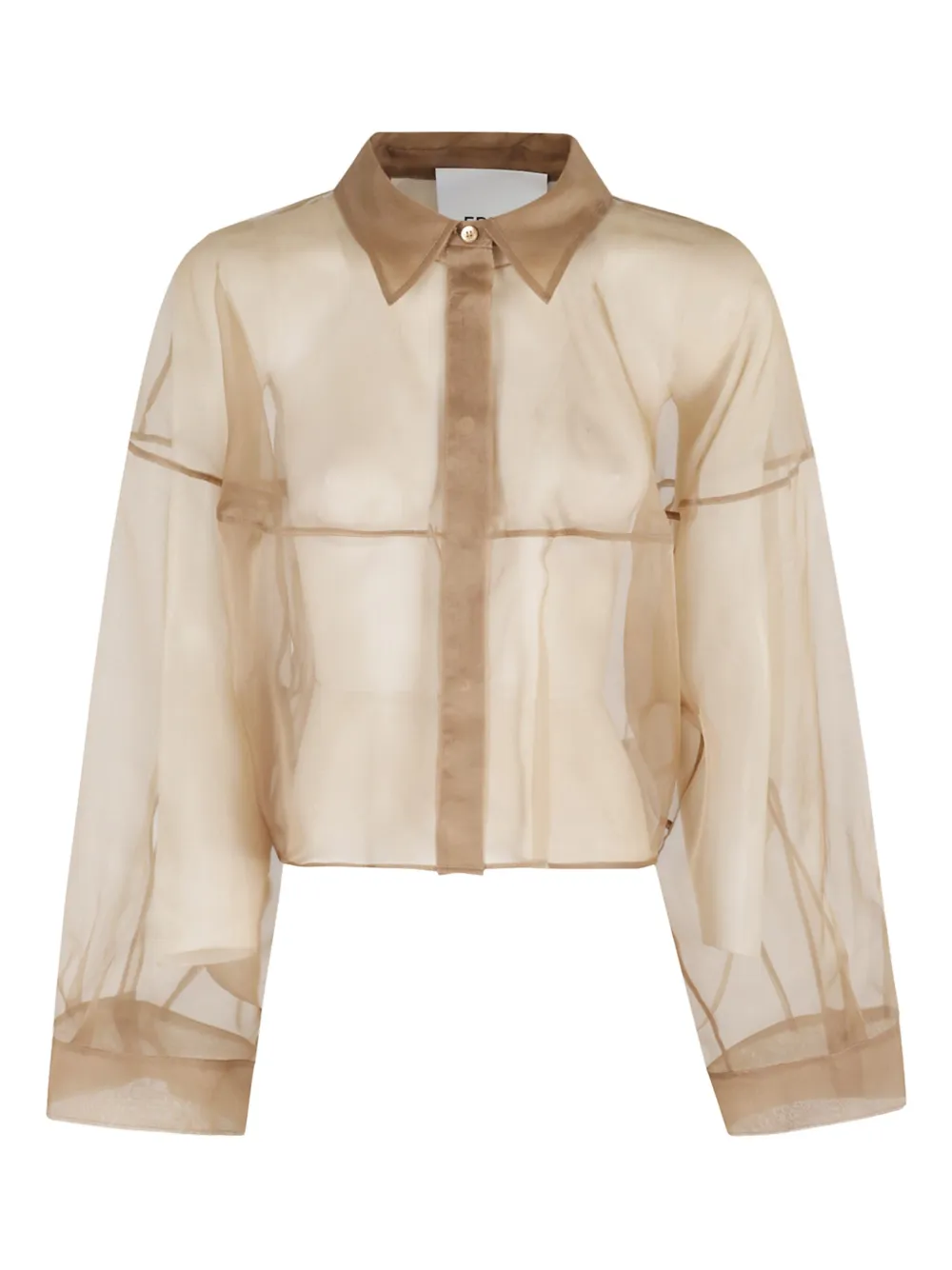 Erika Cavallini Button-down Shirt In Brown