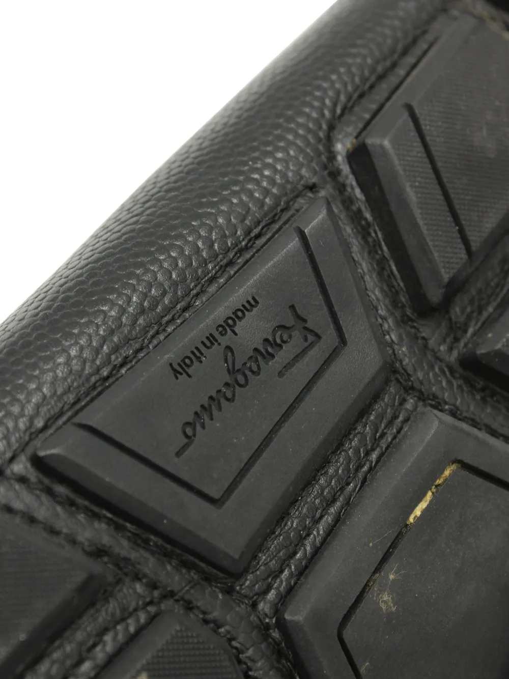 Pre-owned Ferragamo Slip-on Loafers In Black