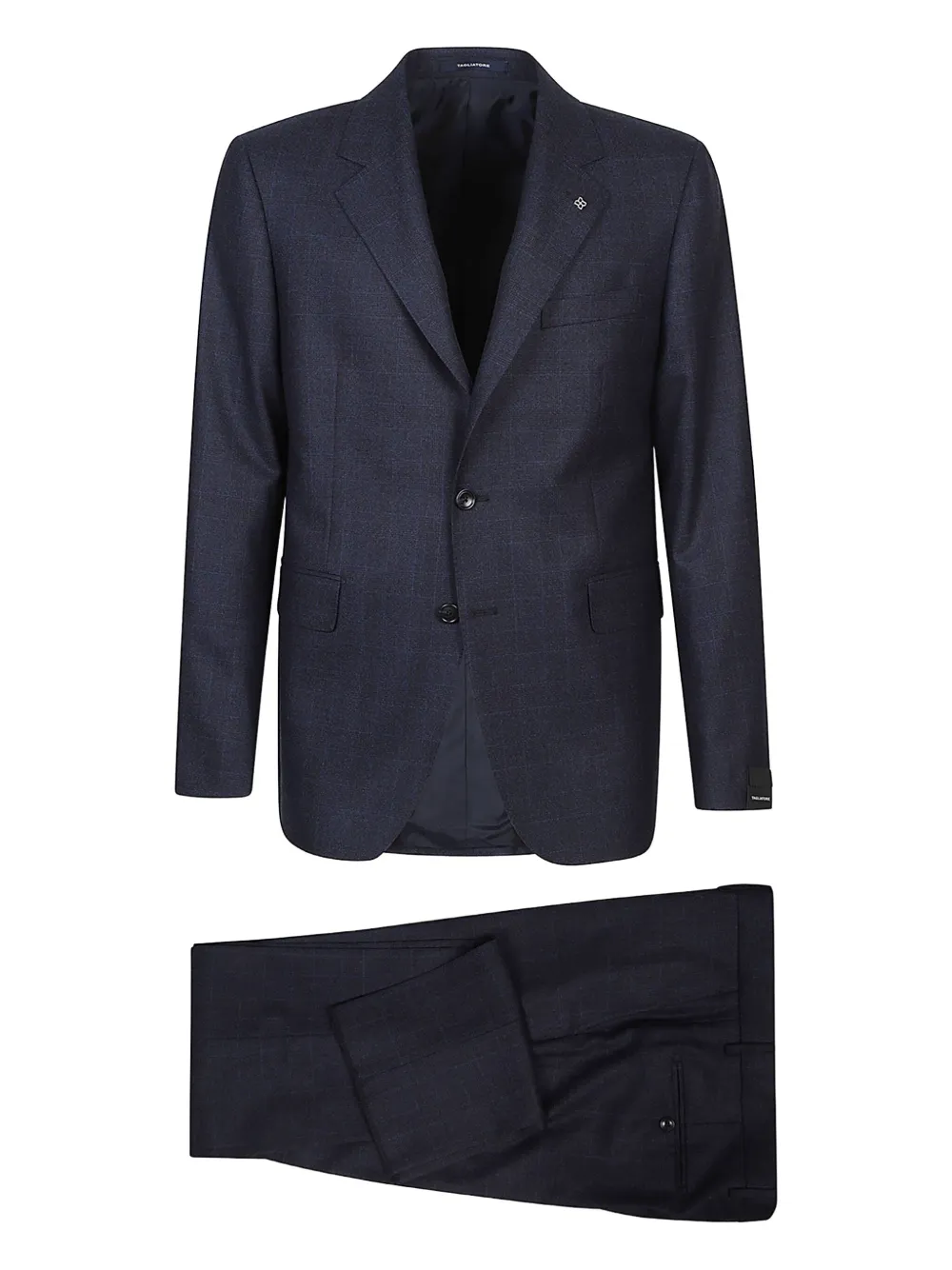 Tagliatore check-pattern wool suit | Blue | Image 1