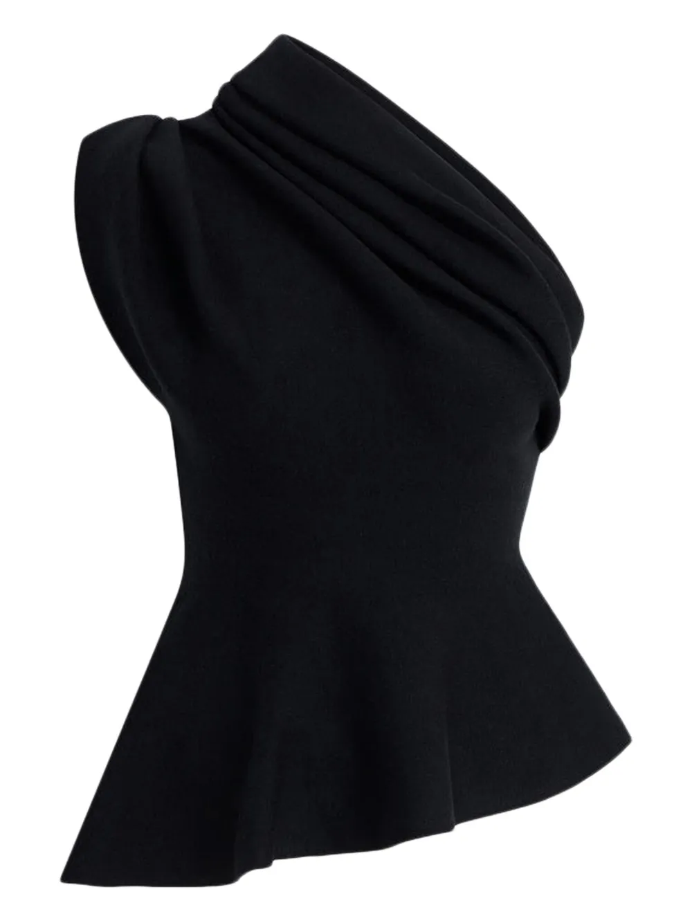 Khaite Aimee Wool Top In Black