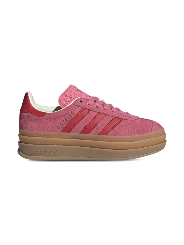 adidas gazelle silver green womens adidas Gazelle Sneaker in Pink Spark/Lucid Blue/Sulfur