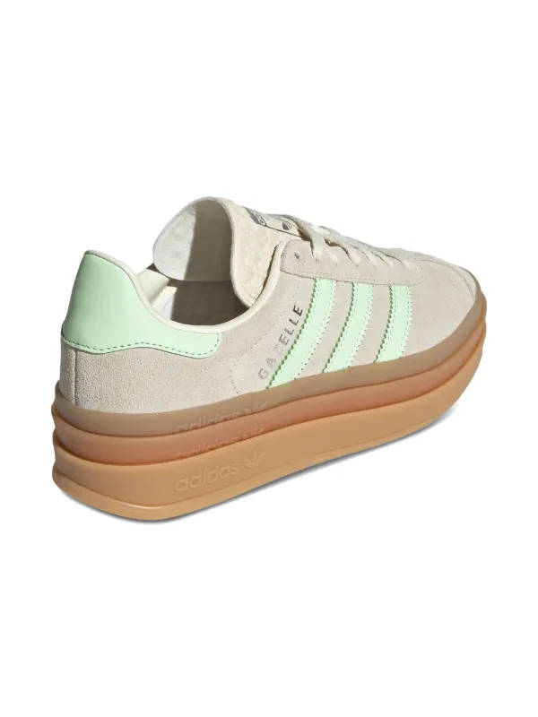 adidas gazelle silver green womens adidas Gazelle Bold Womens Lifestyle Shoes Mineral Green Putty Grey IG4391  – Shoe Palace main image 1