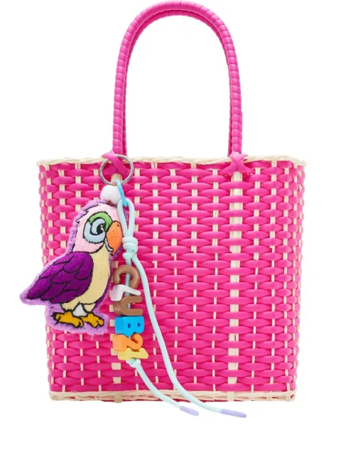 BANGKOK BASKET شنطة عملية صغيرة بتصميم سلة مضفرة