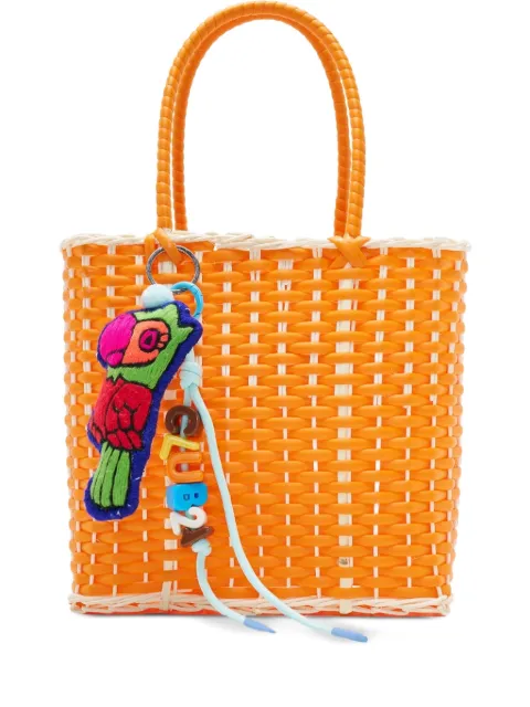 BANGKOK BASKET شنطة عملية صغيرة بمقبض علوي مضفر