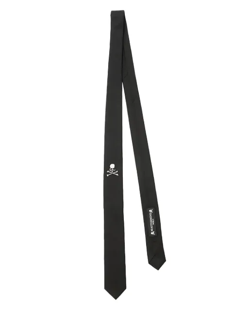 Mastermind Japan skull-embroidered tie