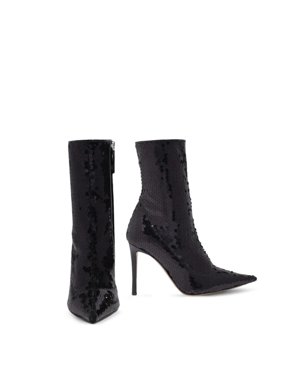 Alexandre Vauthier Laarzen met puntige neus en pailletten Zwart