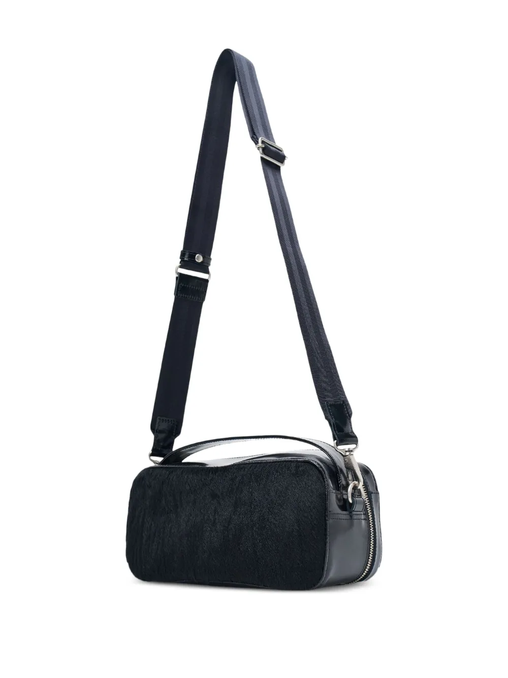 Junya Watanabe Glazed Leather Crossbody Bag | Black | FARFETCH