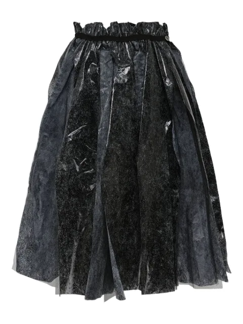 Comme des Garçons TAO foil-effect pleated skirt