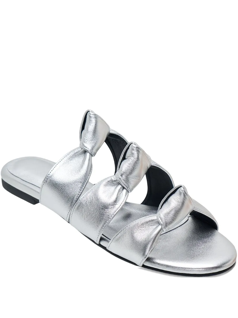 Duet Shoes knotted leather sandals | Silver | Image 1