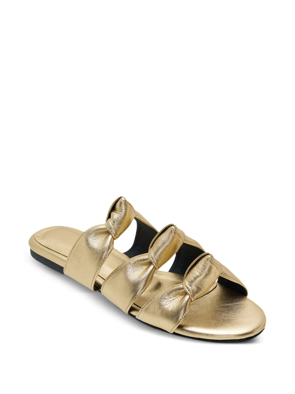 Duet Shoes Sandalen met strik Goud