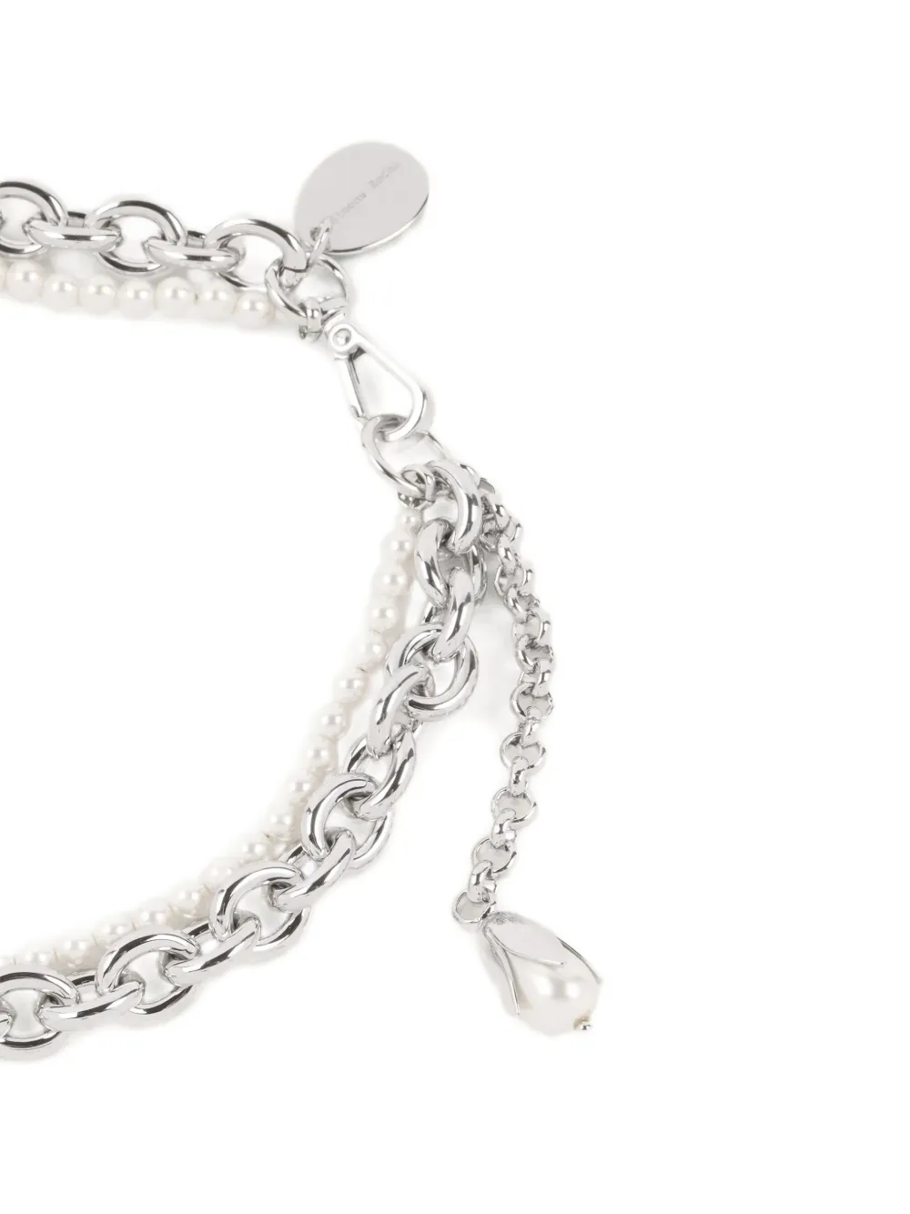 Simone Rocha faux-pearl choker necklace - Zilver