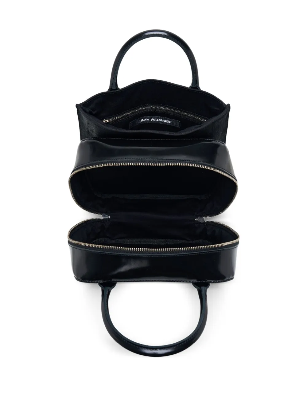 Junya Watanabe Leather Crossbody Bag In Black