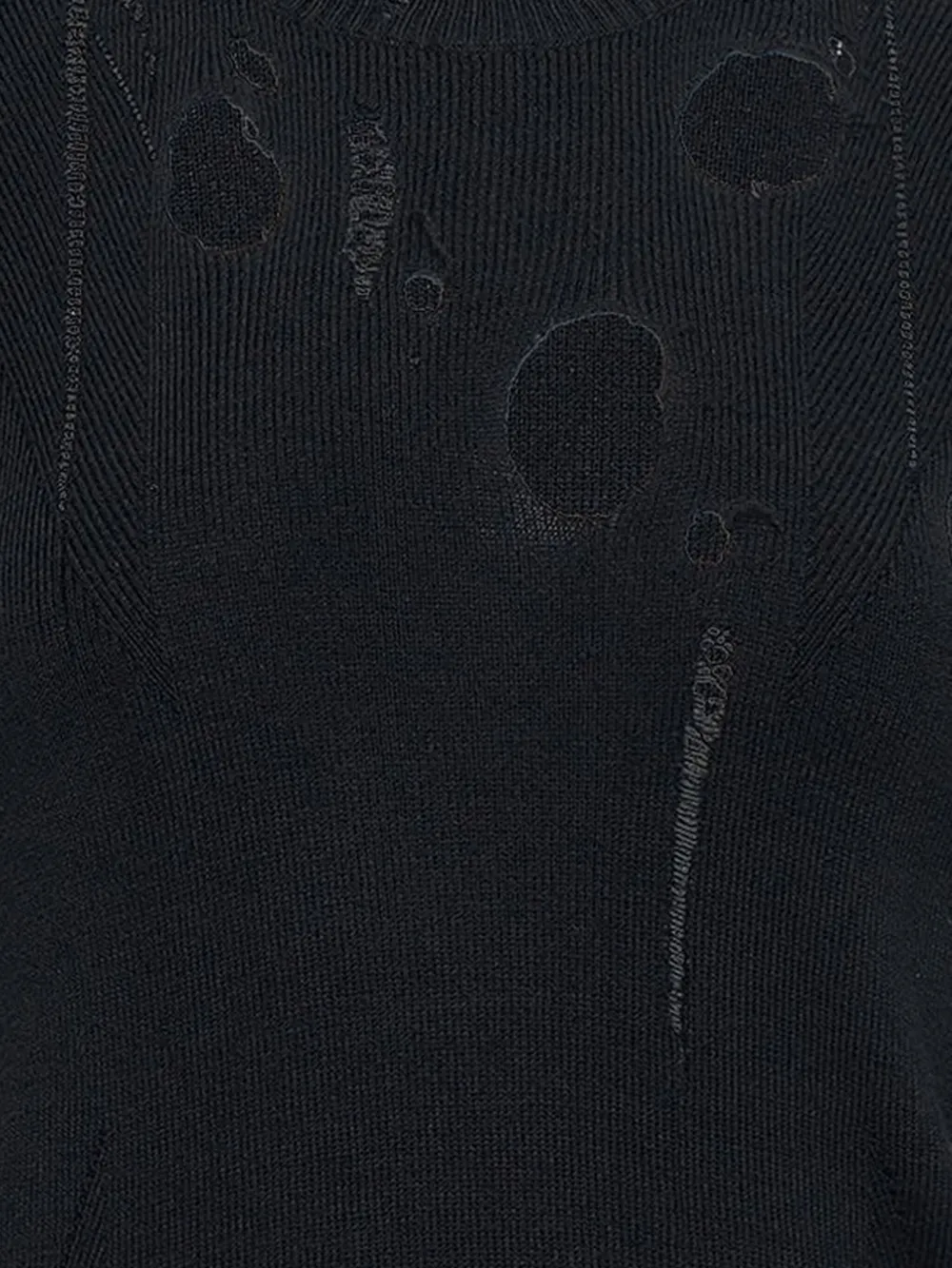 Junya Watanabe Ribgebreide wollen trui Zwart