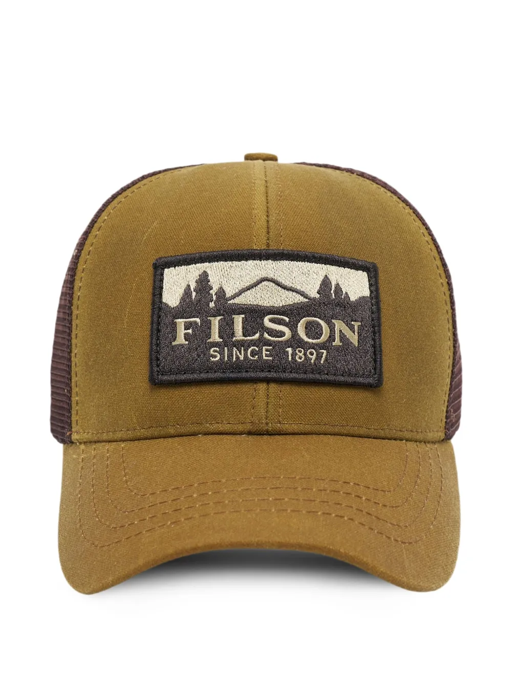 Junya Watanabe MAN mesh-panel cotton cap | Brown | Image 1