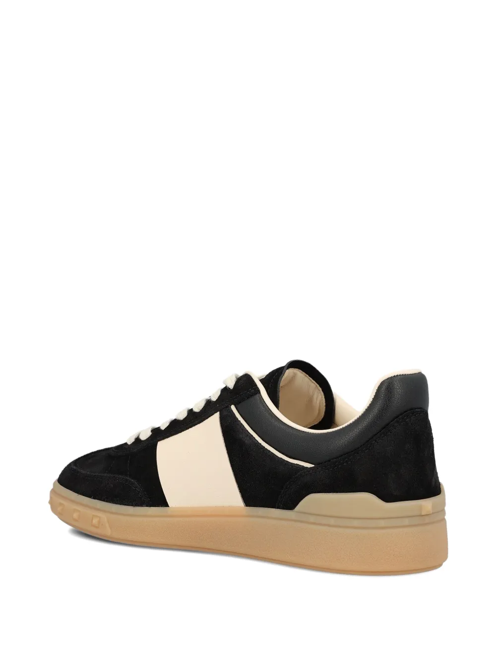 Valentino Garavani leather lace-up sneakers Black