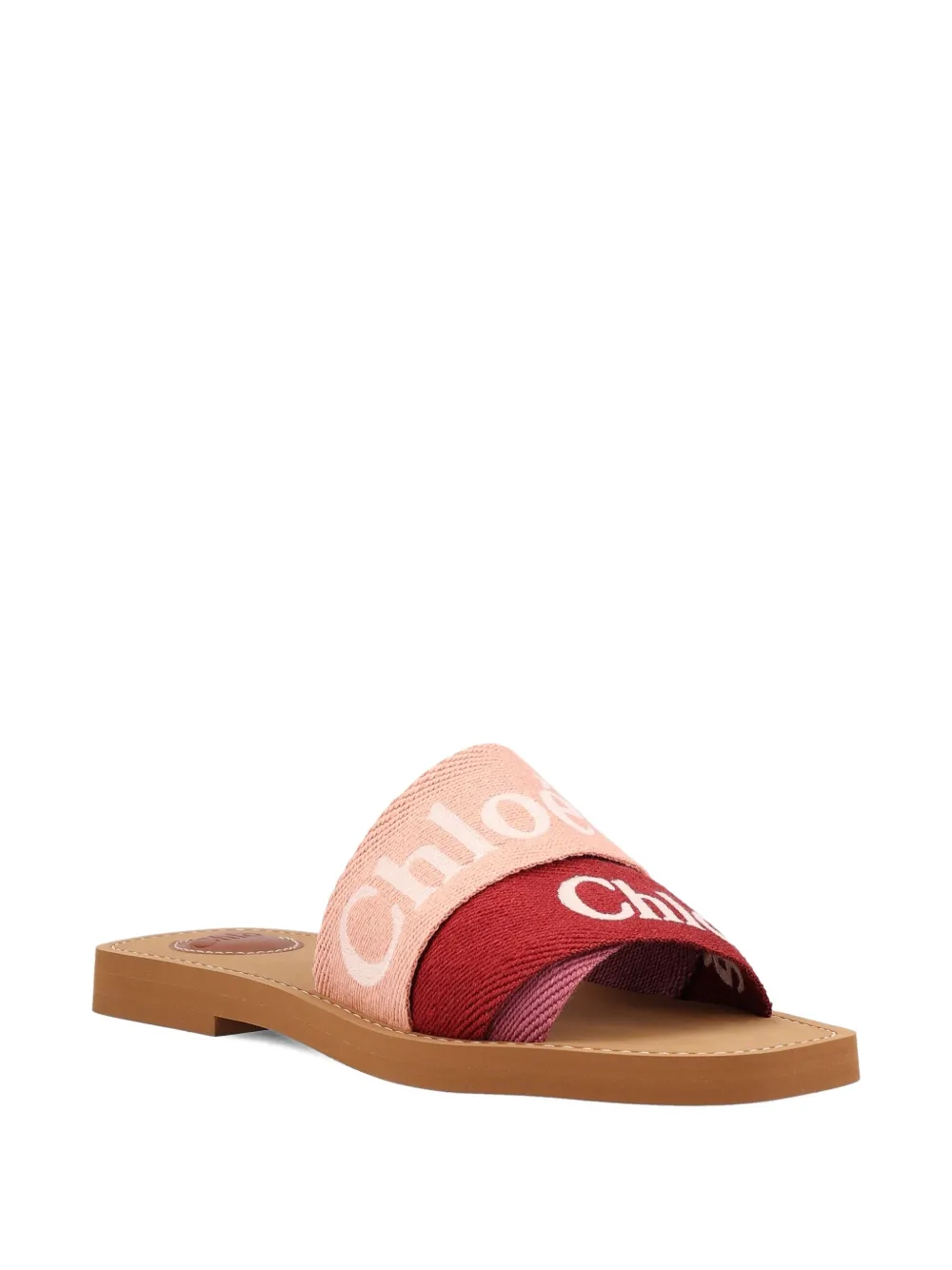 Chloé logo-embellished sandals Pink