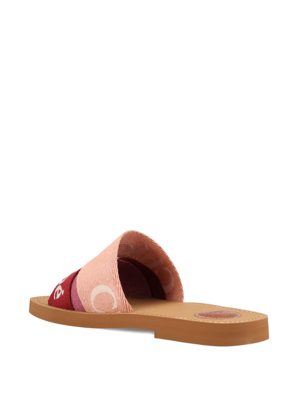 Chloé logo-embellished sandals Pink