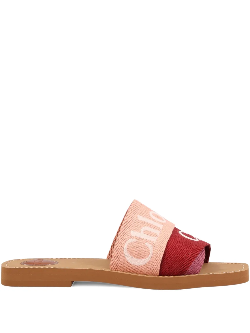 Chloé logo-embellished sandals Pink