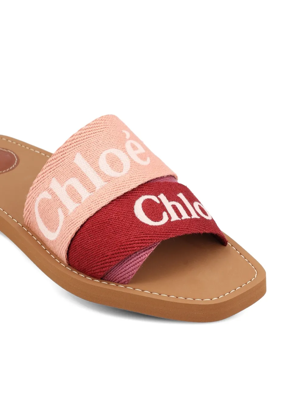 Chloé logo-embellished sandals Pink