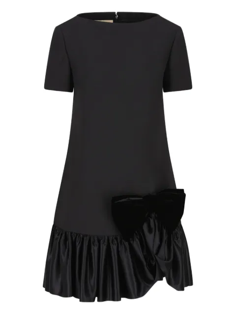 Valentino Garavani bow-embellished ruffled mini dress