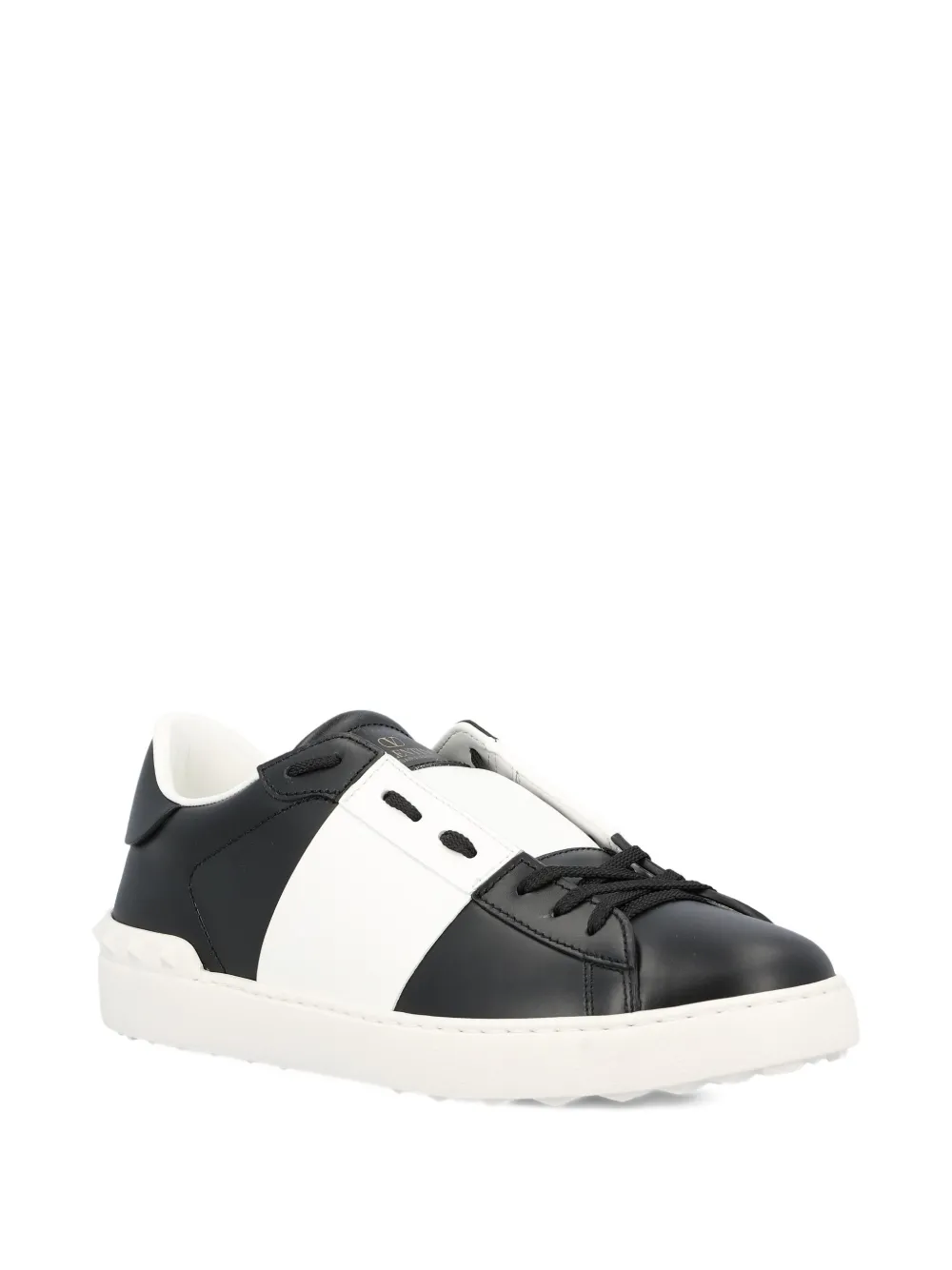 Valentino Garavani two-tone leather sneakers Black