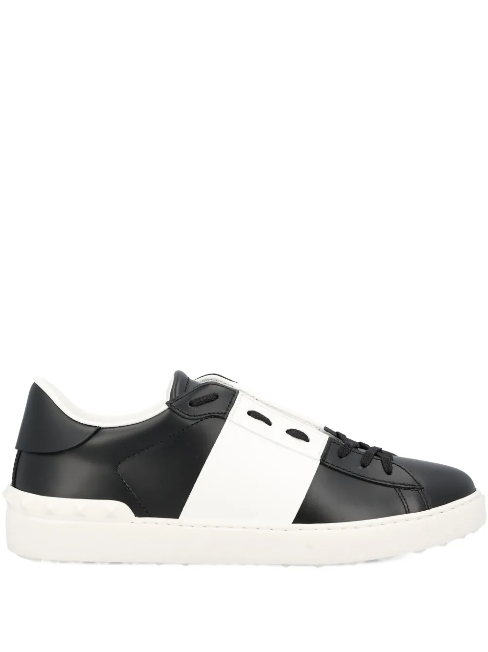 Valentino Garavani two-tone leather sneakers Black