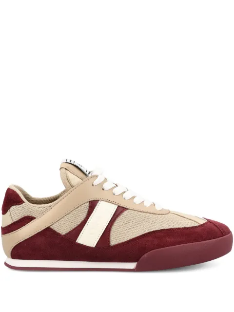 Chloé Kick suede-panel mesh sneakers
