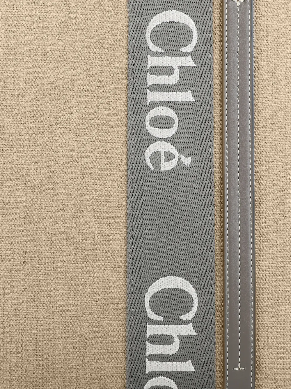 Chloé Woody Tote Bag In Neutral