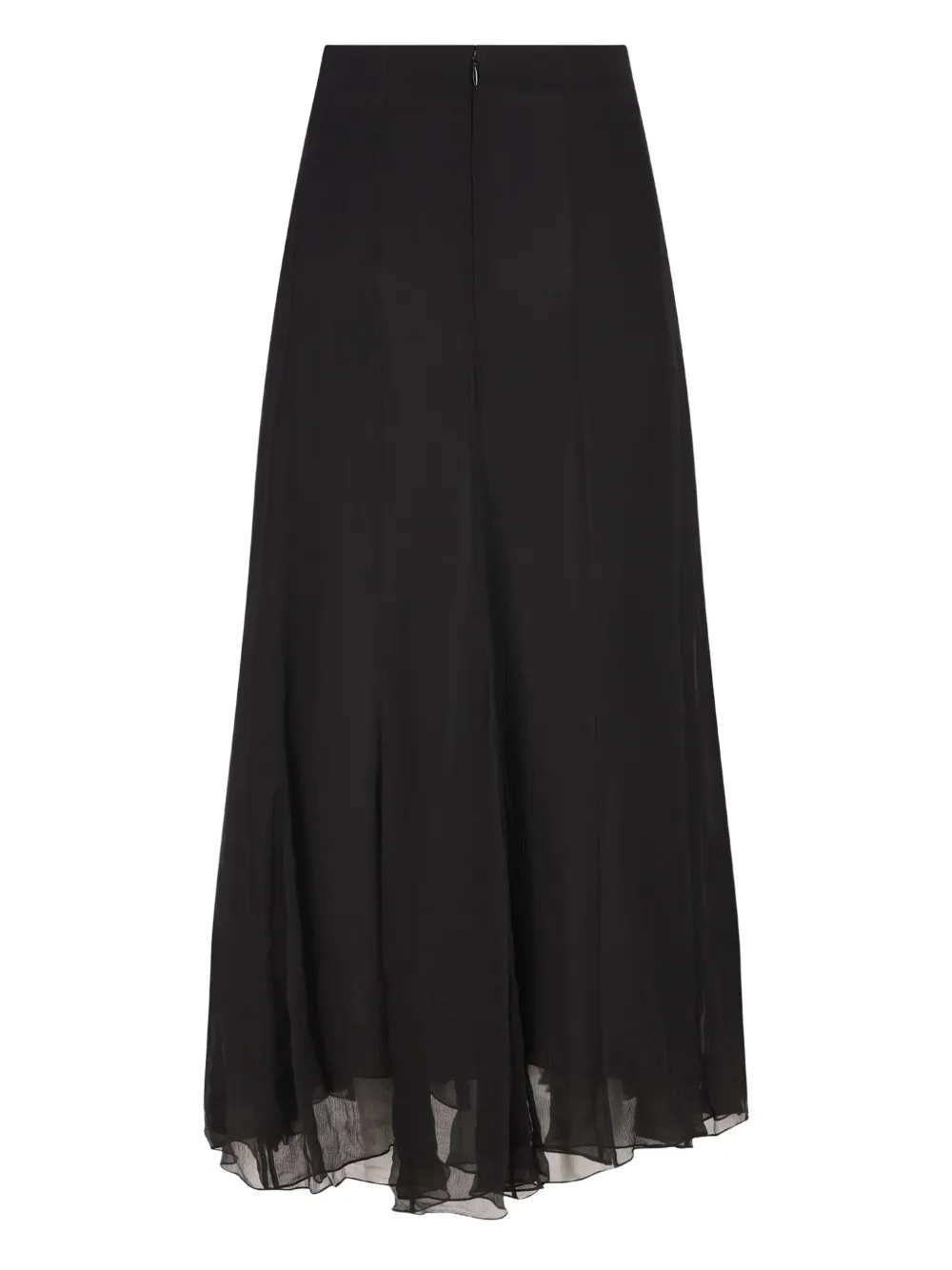 Chloé ruffled flared maxi skirt - Zwart
