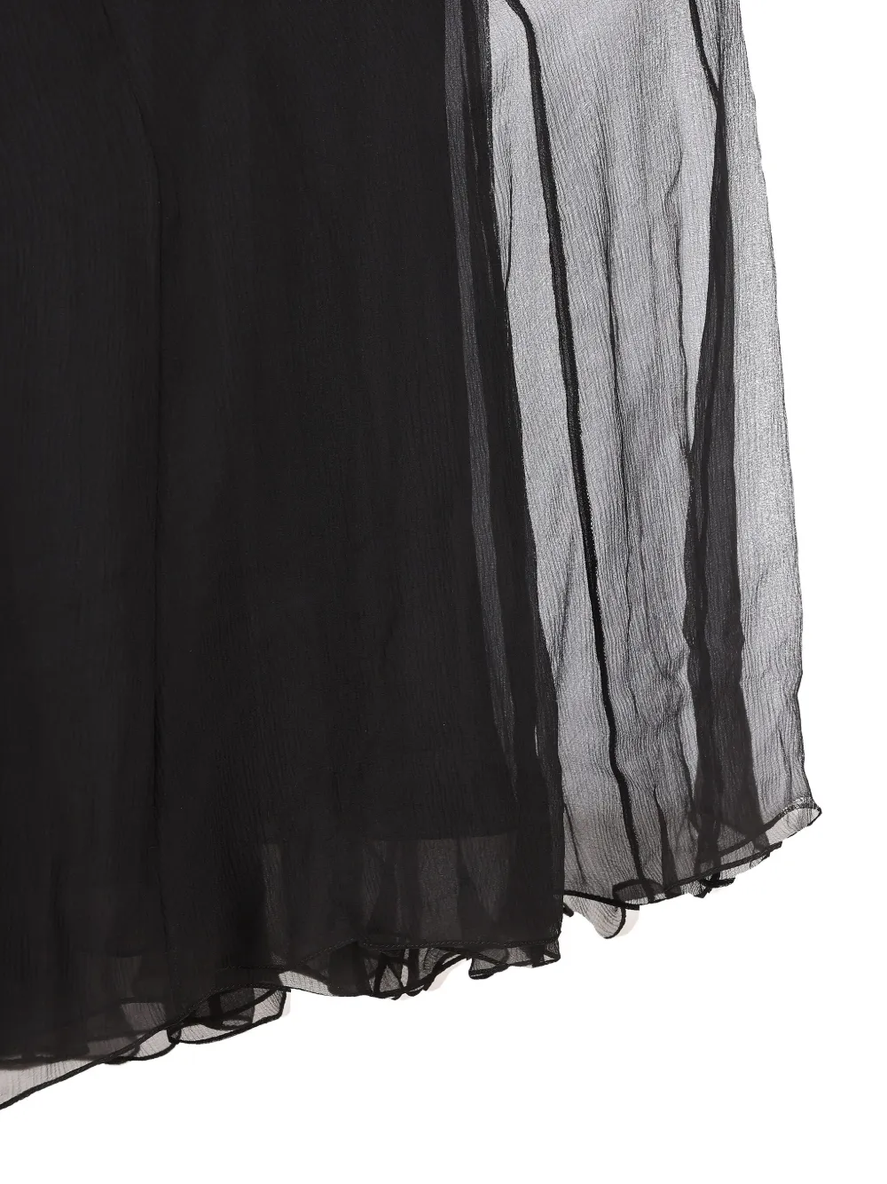Chloé Organic Silk-mousseline Maxi Skirt In Black