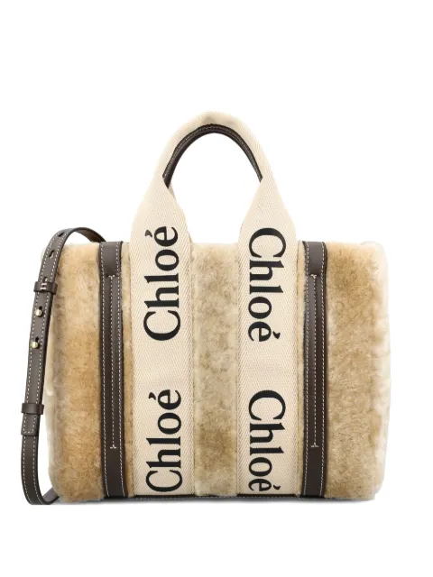 Chloé Shopper mit Logo-Schild
