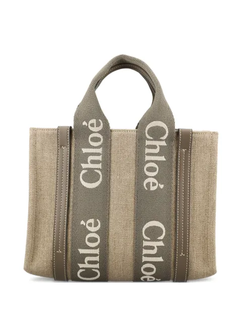 Chloé tote con detalle del logo