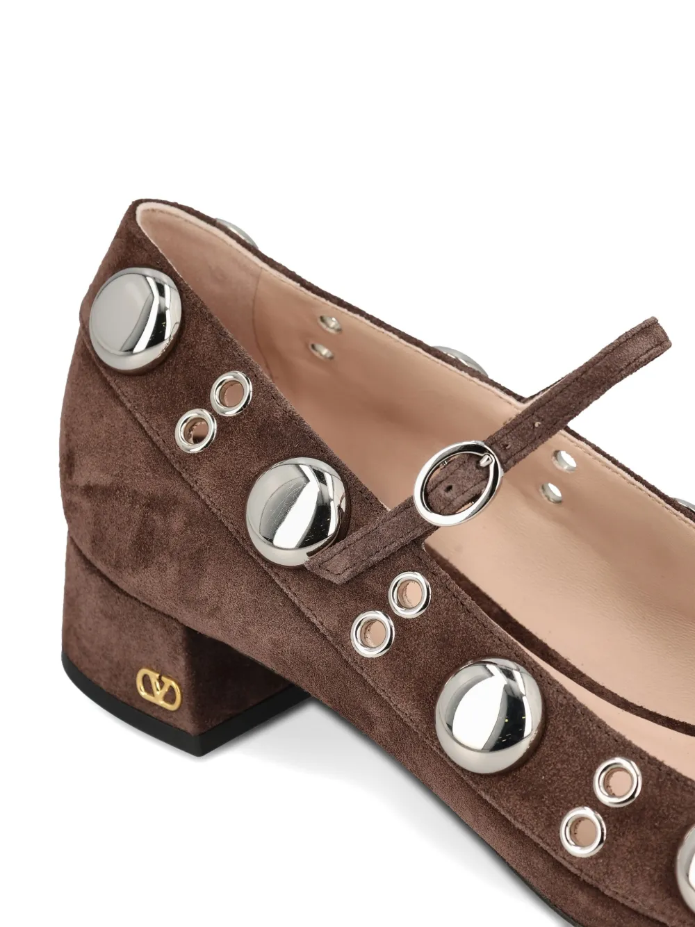 Valentino Garavani metal-stud pumps Brown