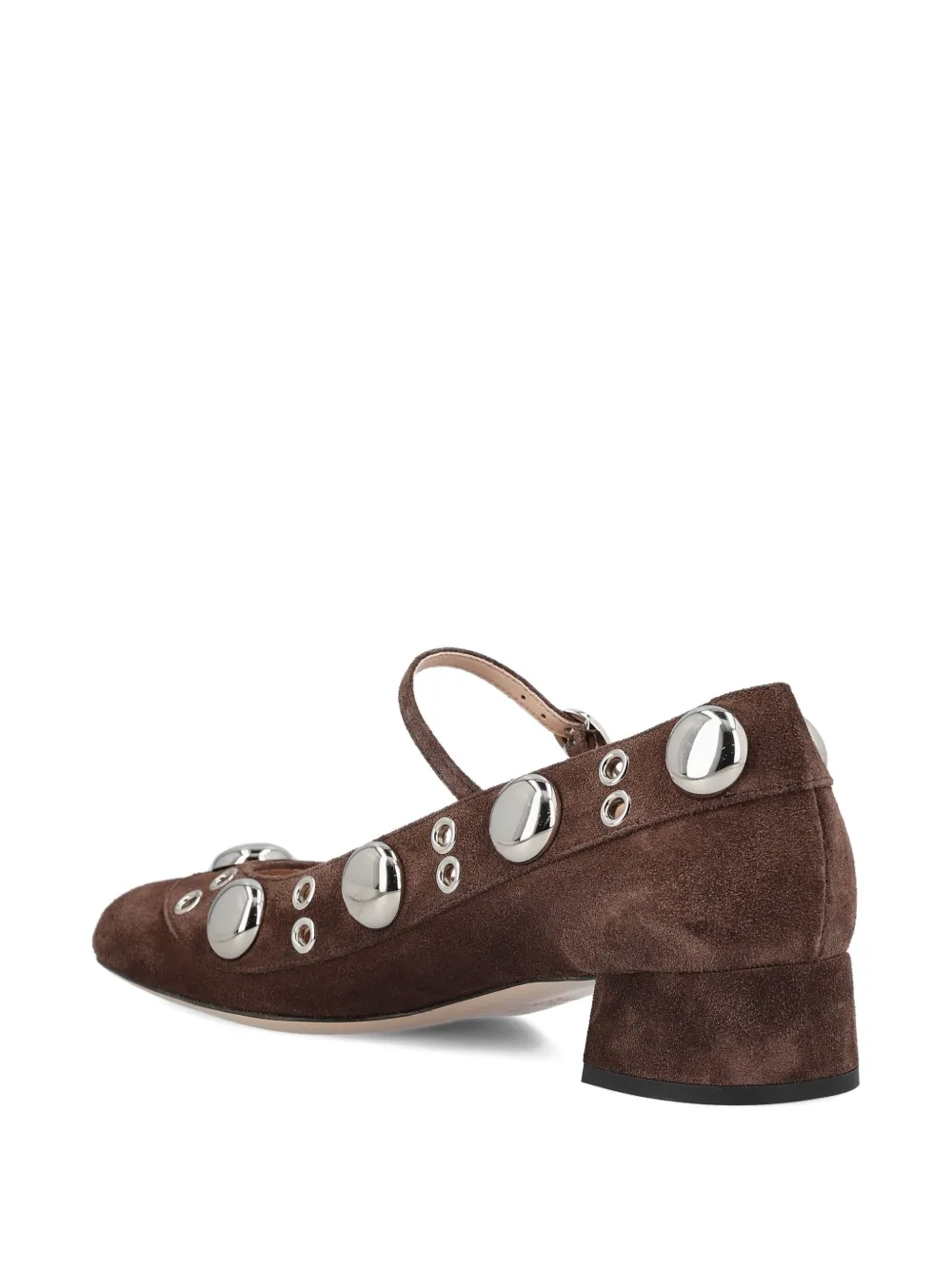 Valentino Garavani metal-stud pumps Brown