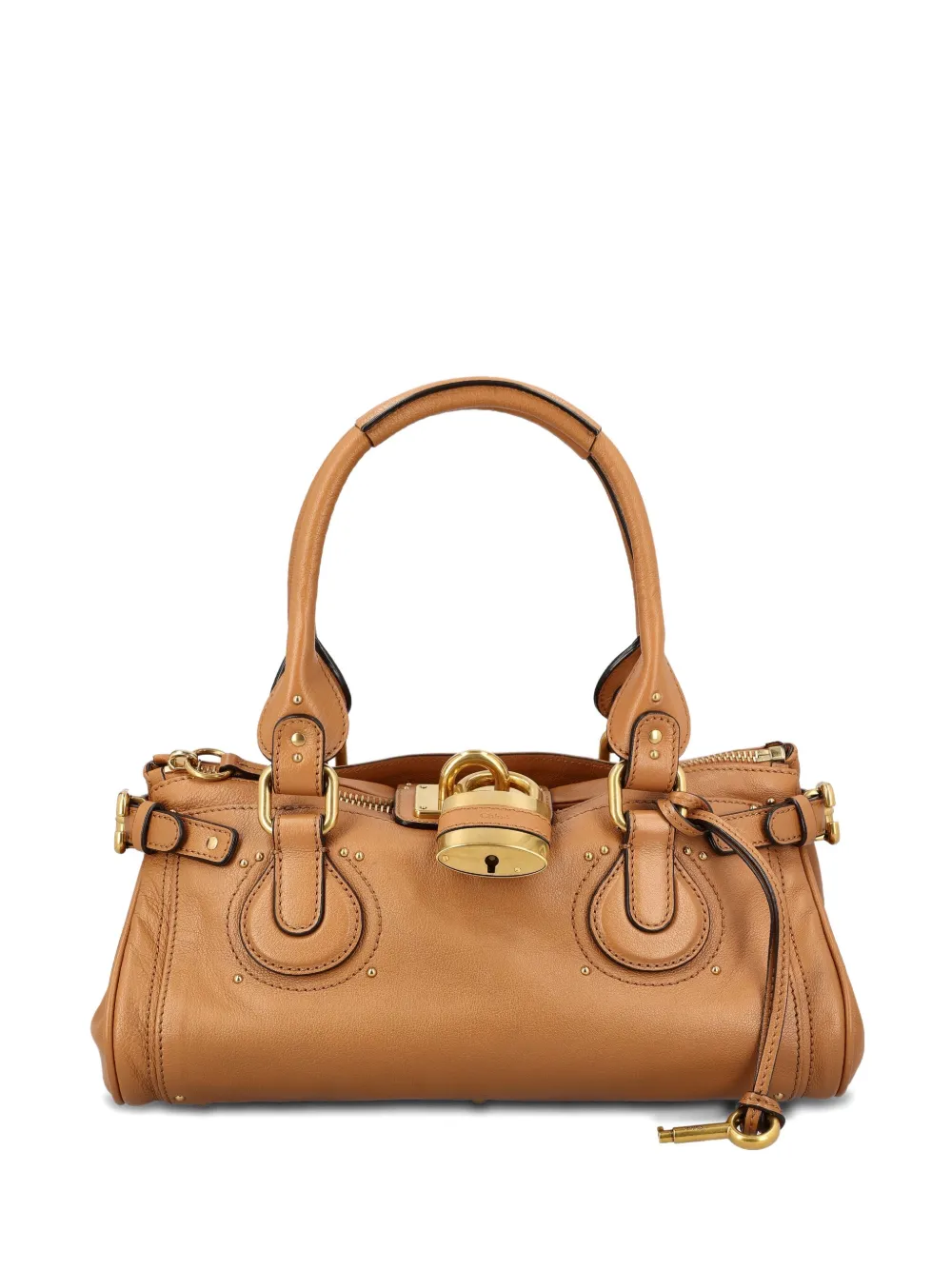 Chloé padlock-detail leather bag | Brown | Image 1