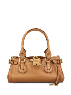 Chloé パディントン レザーハンドバッグ | ピンク | FARFETCH JP