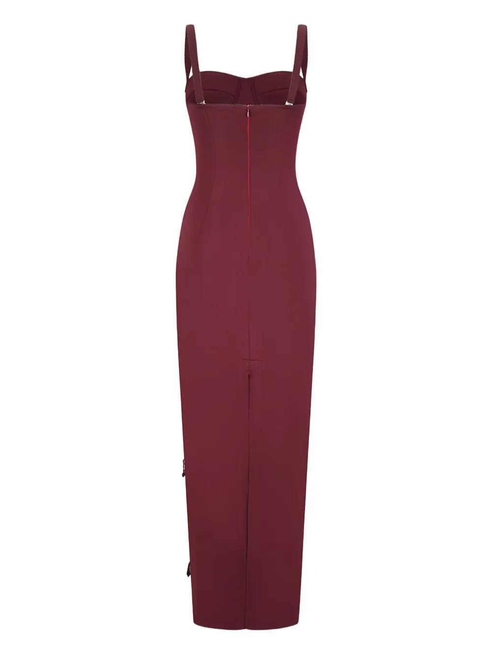 DES PHEMMES bead-embellished dress - Rood